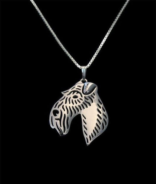 Airedale Terrier pendant & chain