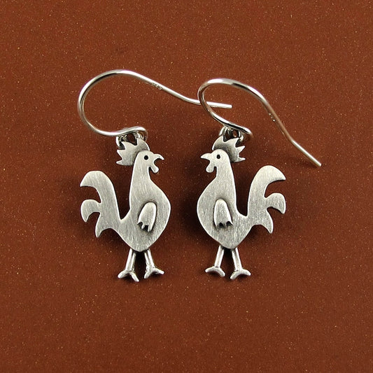 Tiny Rooster earrings