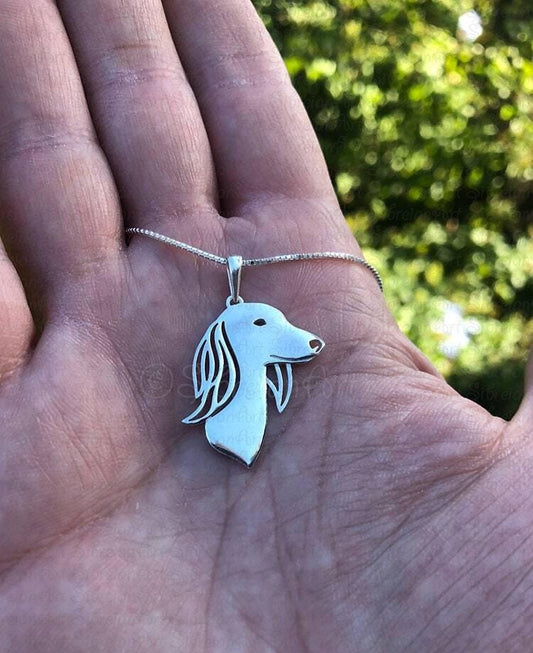 Saluki pendant & necklace