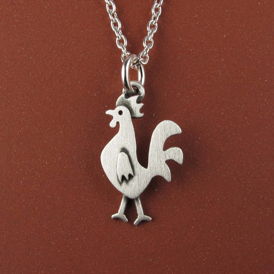 Tiny Rooster necklace